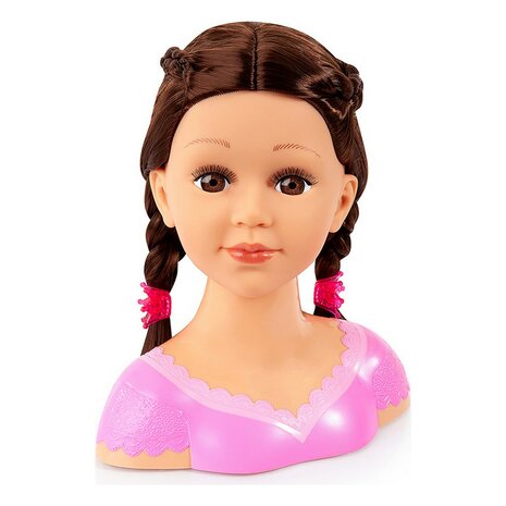 Reig Buste Reig Charlene Super Model Haar En Make-Up Brunette-Pruik